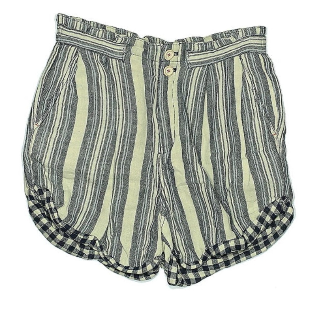 Pilcro by Anthropologie High Waisted Striped and Plain Shorts Size 26